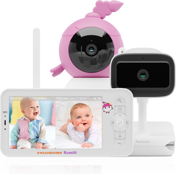 Видеоняня Ramili Baby. Нюша. Малышарики / RV100NUSHAVRC400C 2