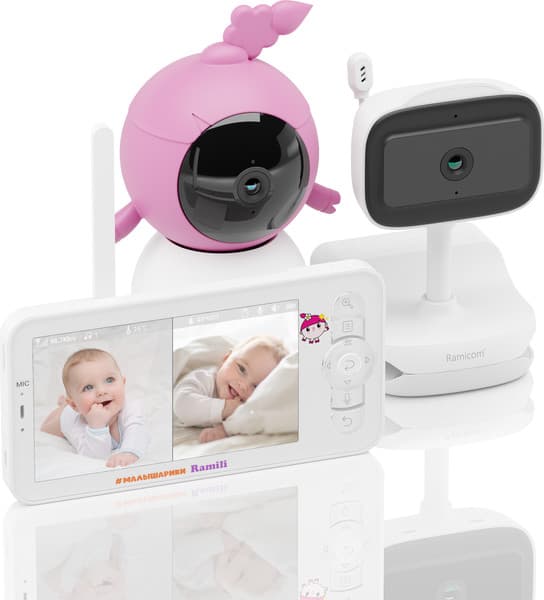 Видеоняня Ramili Baby. Нюша. Малышарики / RV100NUSHAVRC400C 2
