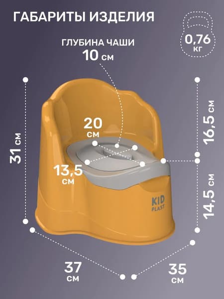 Детский горшок KidPlast Leader / PL075502 5