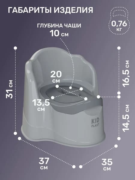 Детский горшок KidPlast Leader / PL075402 5