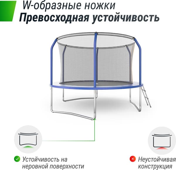 Батут UNIX Line Supreme Basic 10ft / trusub10bl 3