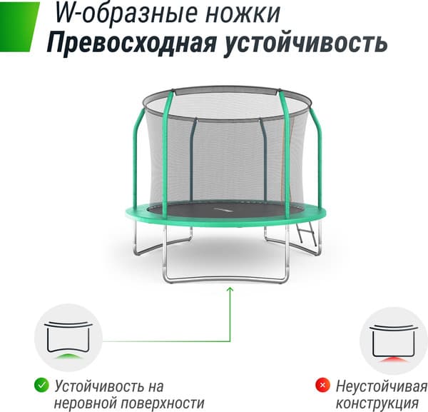 Батут UNIX Line Supreme Basic 8ft / trusub8g 3