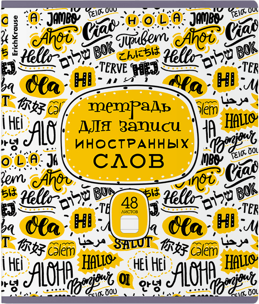 Тетрадь предметная Erich Krause Words. Для записи иностранных слов / 58545