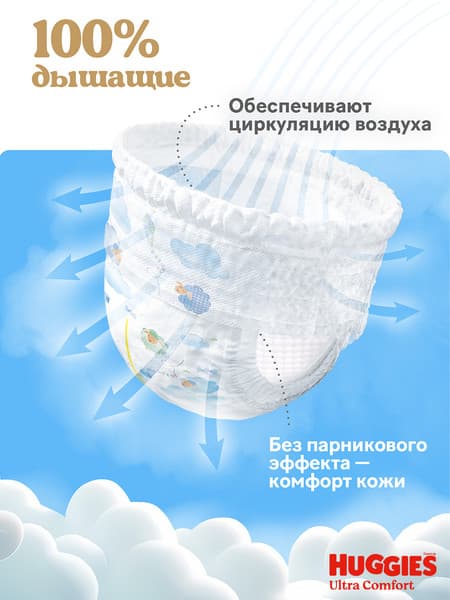 Подгузники-трусики детские Huggies Ultra Comfort Mega 4 Boy 3