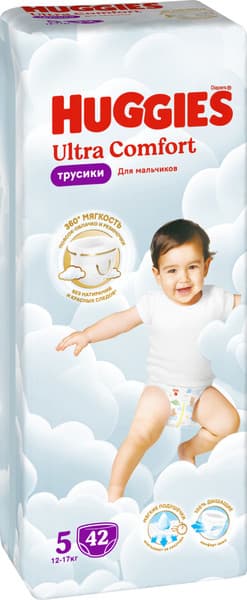 Подгузники-трусики детские Huggies Ultra Comfort Mega 5 Boy 2