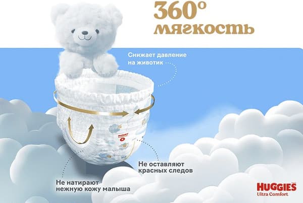 Подгузники-трусики детские Huggies Ultra Comfort Box 3 Boy 3