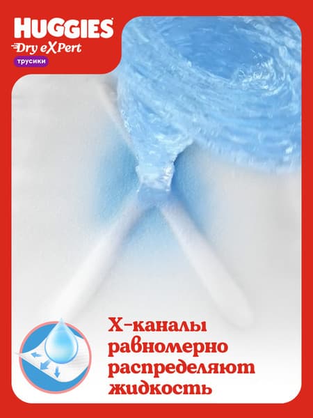 Подгузники-трусики детские Huggies Dry Expert Mega 3 4