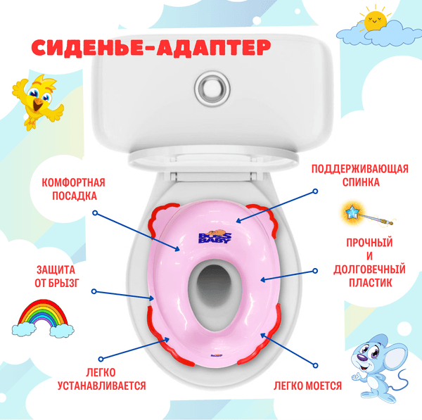 Детская накладка на унитаз Еврокомфорт BossBaby 103-536-03 K8386 / 10353603 4