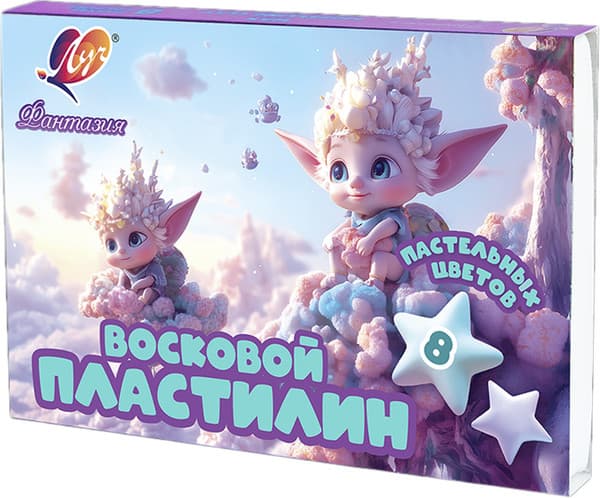Пластилин восковой ЛУЧ Фантазия / 35С 2289-08 2