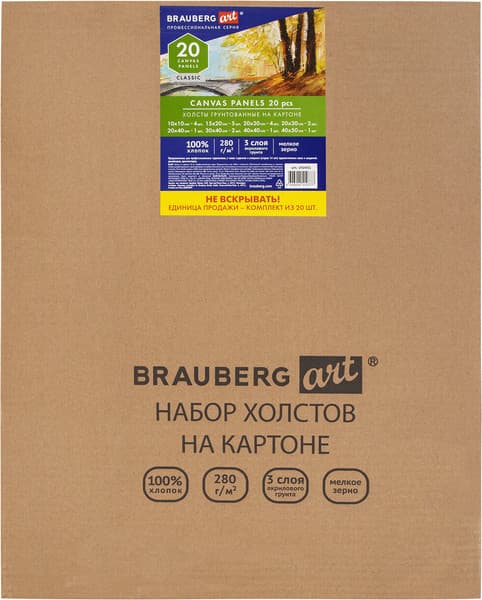 Набор холстов для рисования Brauberg Art Classic / 192431 7