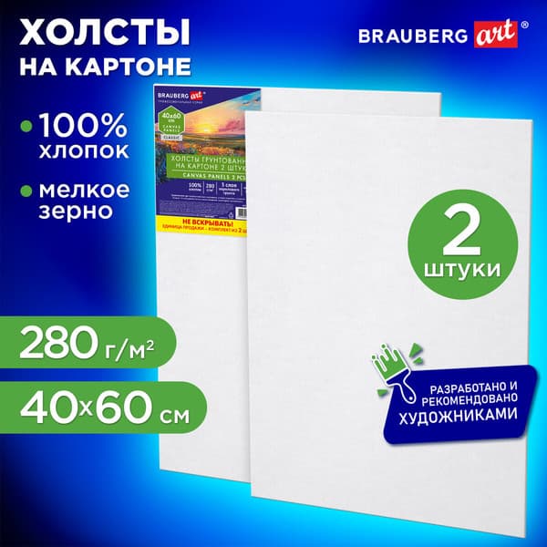 Набор холстов для рисования Brauberg Art Classic / 192656 2
