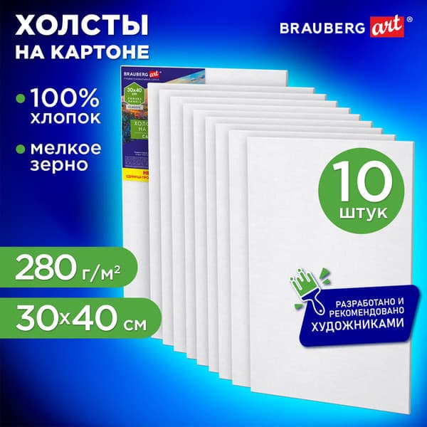 Набор холстов для рисования Brauberg Art Classic / 192659 2