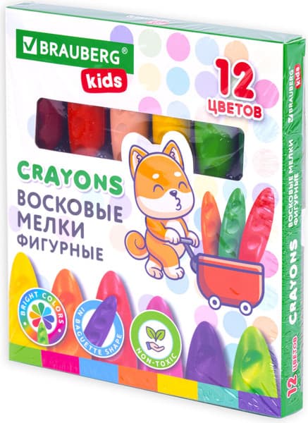 Восковые мелки Brauberg Kids. Батоны / 273093 8
