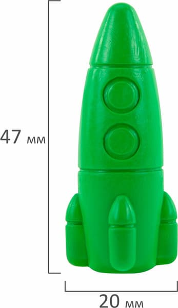 Восковые мелки Brauberg Kids. Ракета. С наклейками / 273082 9
