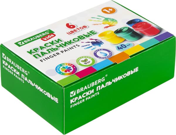 Пальчиковые краски Brauberg Kids. Классика / 192396 2