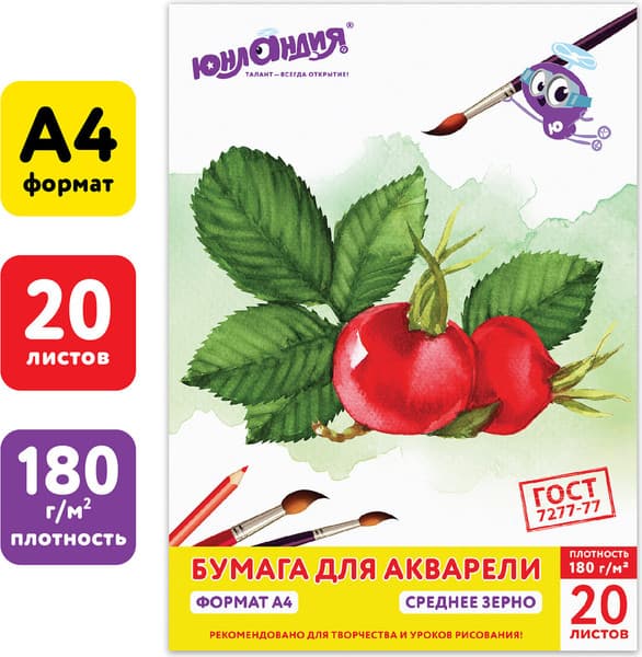 Набор бумаги для рисования Юнландия Юнландик на даче / 111074 2