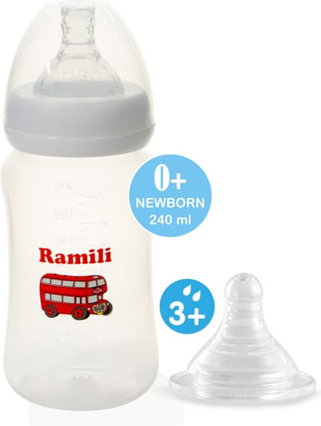 Бутылочка для кормления Ramili Baby 240MLBT100M 5