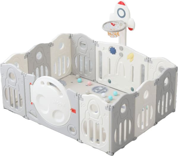 Игровой манеж UNIX Kids Supreme Space 160x160 / ppsusp12gry