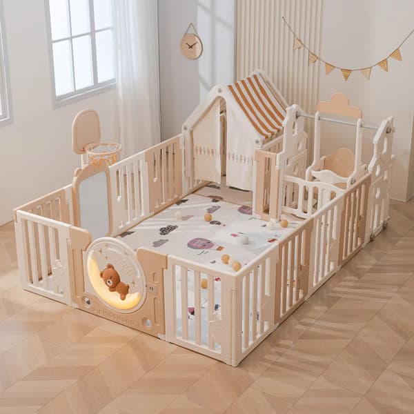 Игровой манеж UNIX Kids DeLuxe House 150x180 / pplxswh180wc 2