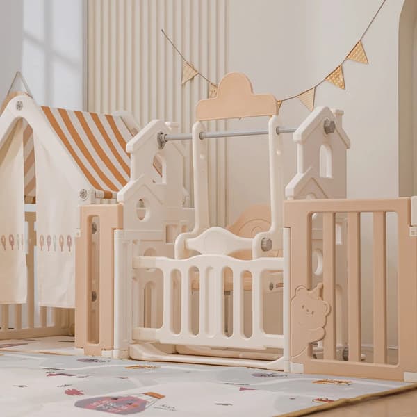 Игровой манеж UNIX Kids DeLuxe House 180x200 / pplxswh200wc 4