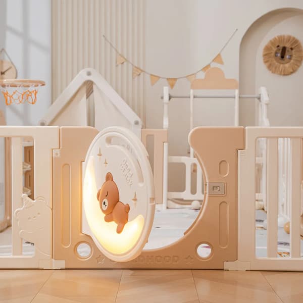Игровой манеж UNIX Kids DeLuxe House 180x200 / pplxswh200wc 2