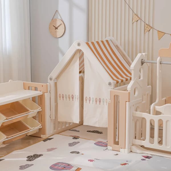 Игровой манеж UNIX Kids DeLuxe House&Storage 150x180 / pplxswhs180wc 2