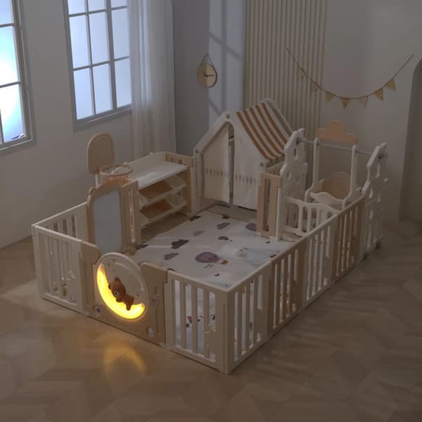Игровой манеж UNIX Kids DeLuxe House&Storage 180x200 / pplxswhs200wc 2
