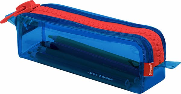 Пенал Brauberg Contrast Blue / 272341 6