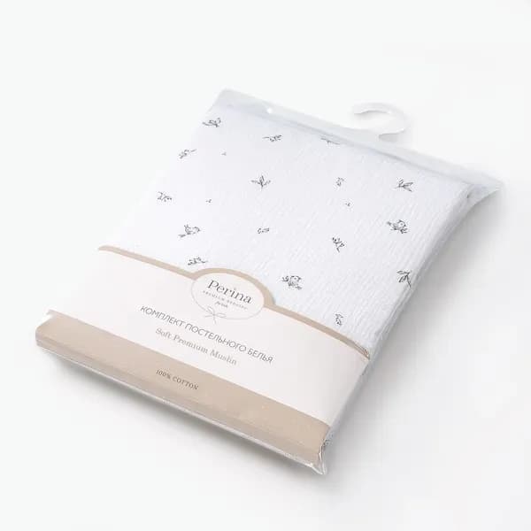 Комплект постельный для малышей Perina Muslin / КПБ3-М.1.23х2.9 10
