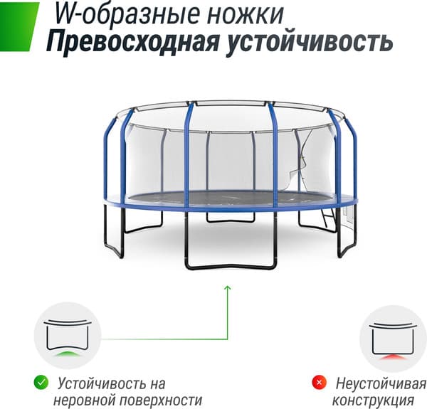 Батут UNIX Line Supreme Game 16ft / trusug16bl 8