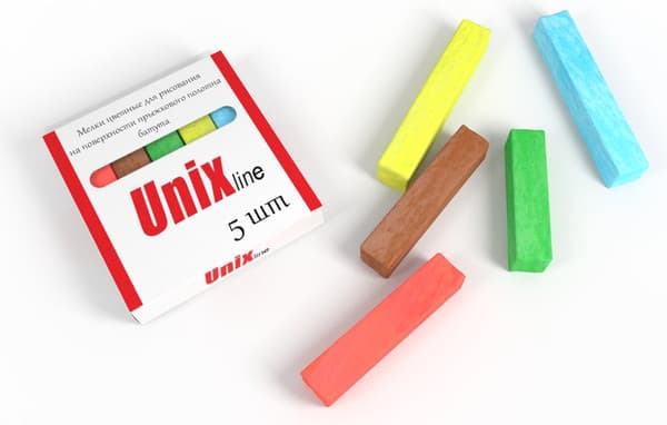 Набор мела канцелярского UNIX Line Для рисования на батуте / TRUMEL5 2