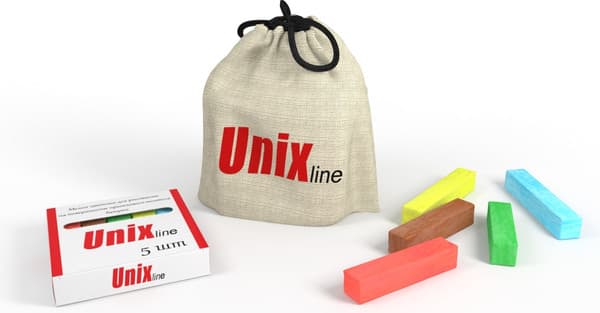 Набор мела канцелярского UNIX Line Для рисования на батуте / TRUMEL5 4