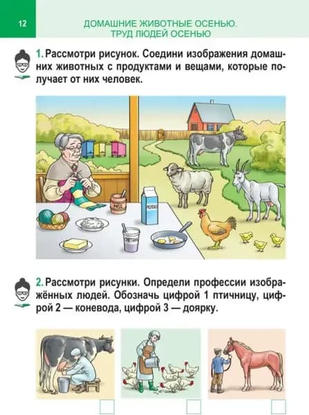 Рабочая тетрадь Кузьма Человек и мир. 1 класс. С наклейками. 2019, мягкая обложка 5