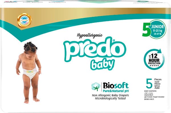 Подгузники детские Predo Baby № 5 11-25кг / BIO-105