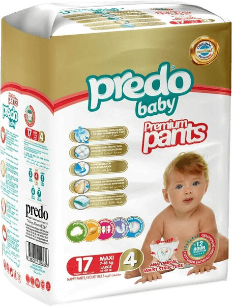 Подгузники-трусики детские Predo Baby № 4 7-18кг