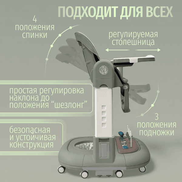 Стульчик для кормления Bubago William / BG 193-1 7