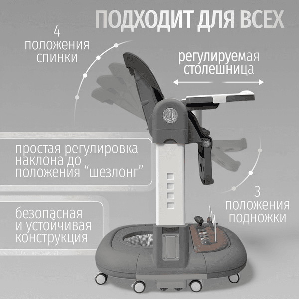 Стульчик для кормления Bubago William / BG 193-2 8