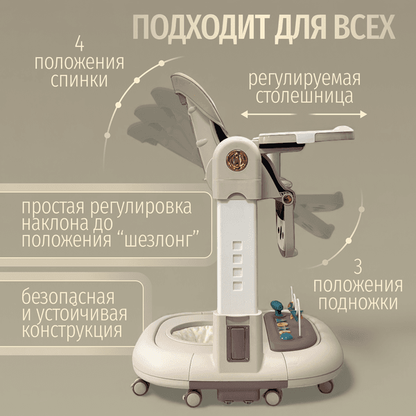 Стульчик для кормления Bubago William / BG 193-3 9