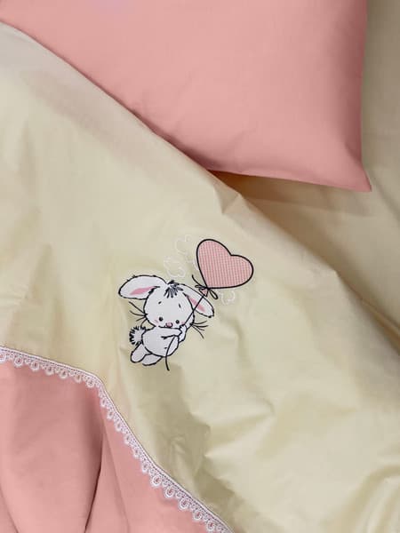 Комплект постельный для малышей Primavelle Bunny с бортиками и кармашком / 115124291-43B