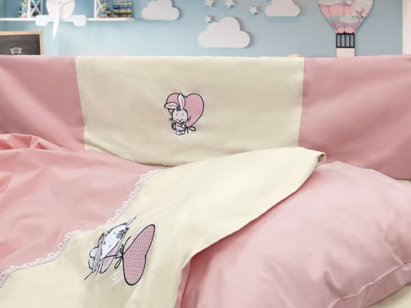 Комплект постельный для малышей Primavelle Bunny с бортиками и кармашком / 115124291-43B 2