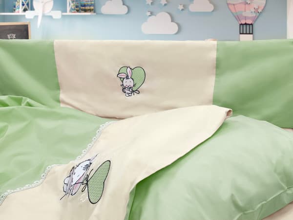 Комплект постельный для малышей Primavelle Bunny с бортиками и кармашком / 115124291-22B 2