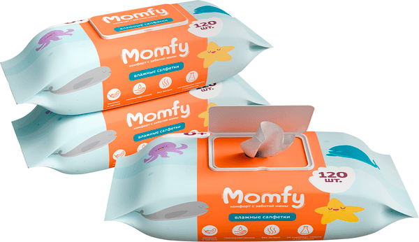 Влажные салфетки детские Momfy 360шт
