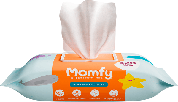 Влажные салфетки детские Momfy 720шт 2