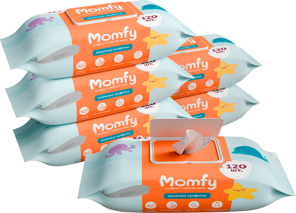 Влажные салфетки детские Momfy 720шт