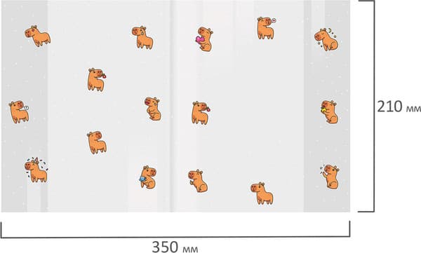 Набор обложек FUNSTER Capybaras / 274087 6