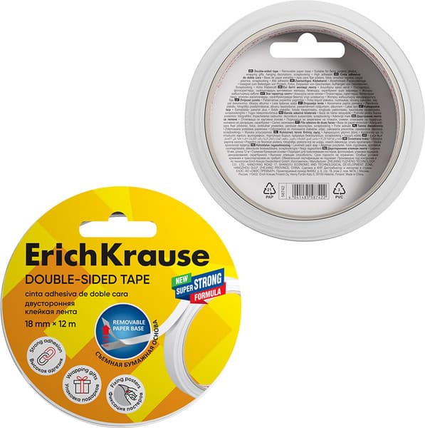 Скотч Erich Krause Двусторонний / 58742 2