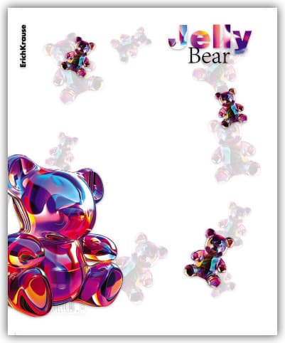 Набор обложек Erich Krause Jelly Bear / 63504 2