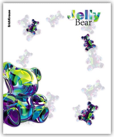 Набор обложек Erich Krause Jelly Bear / 63504 3