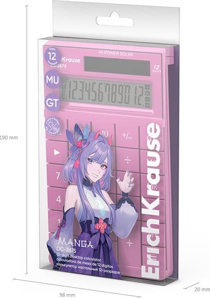 Калькулятор Erich Krause DC-2675 Manga / 62002 7