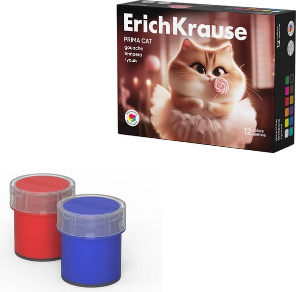 Гуашь Erich Krause Prima Cat / 65193 2